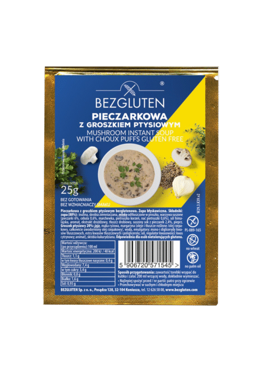 SUPë KëPURDHASH PA GLUTEN 20/25GR